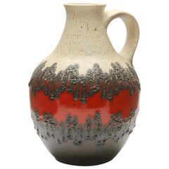 Vintage Vessel Fat Lava Made by Bay W-Germany in Excellent Condition, 1950s