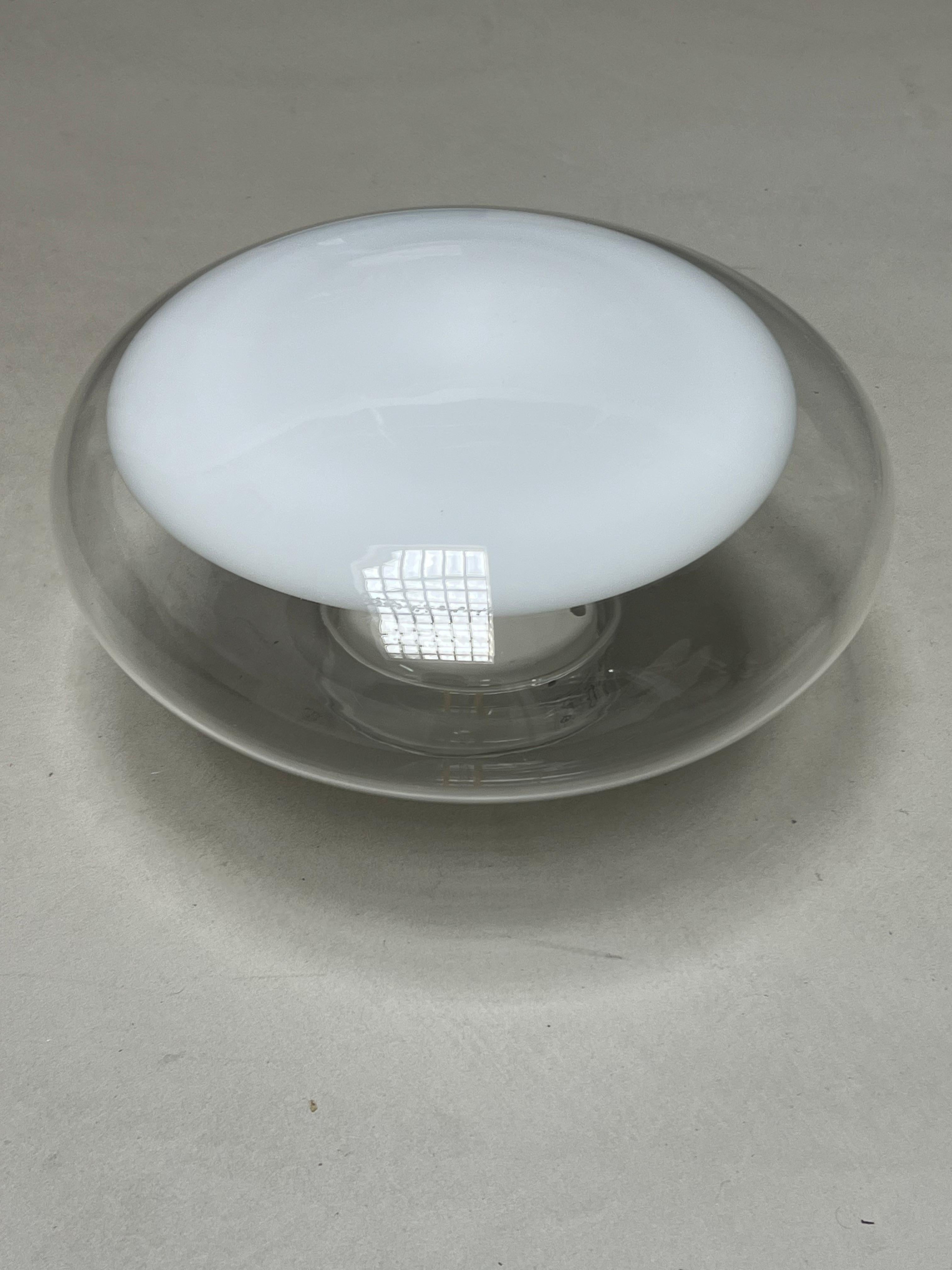 Applique - Wall Sconce Made in Murano , Leucos by Roberto Pamio 1970's In Good Condition For Sale In Milano, IT