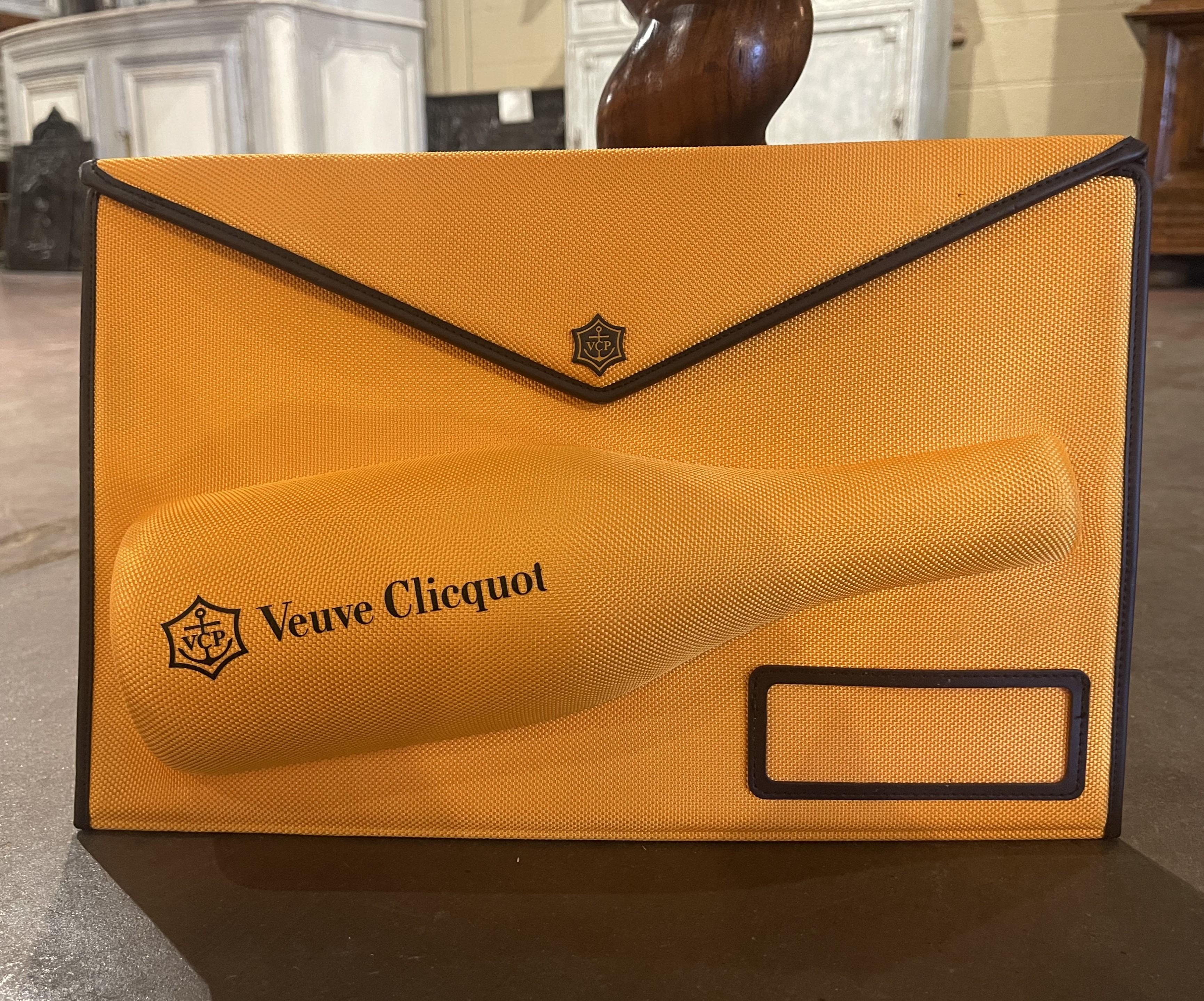 Vintage Veuve Clicquot Mail Collection Clutch Champagne Holder In Excellent Condition In Dallas, TX