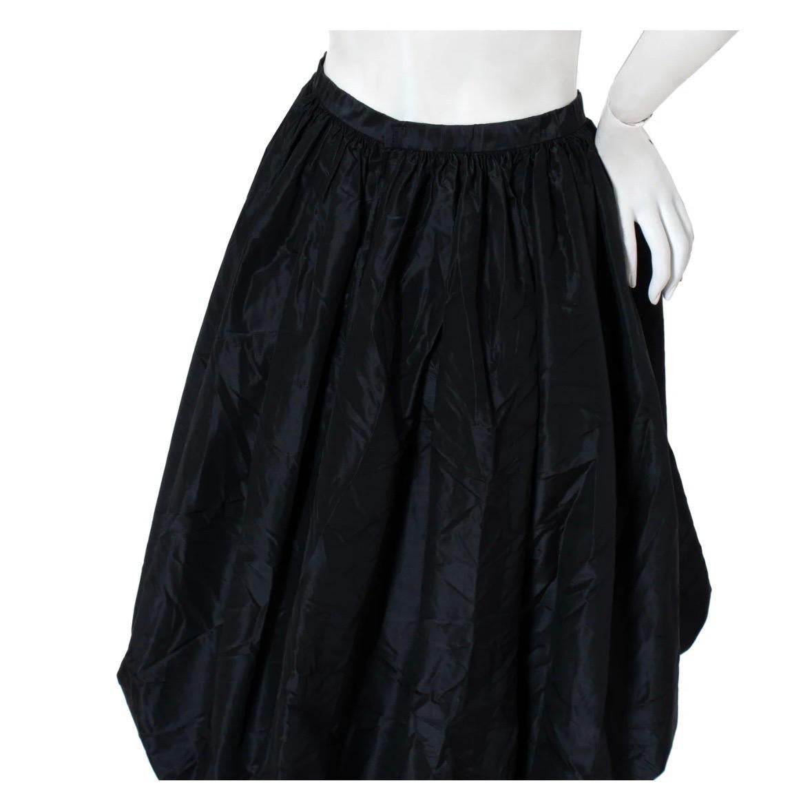 Black Vintage Vicky Tiel Bulle Skirt For Sale