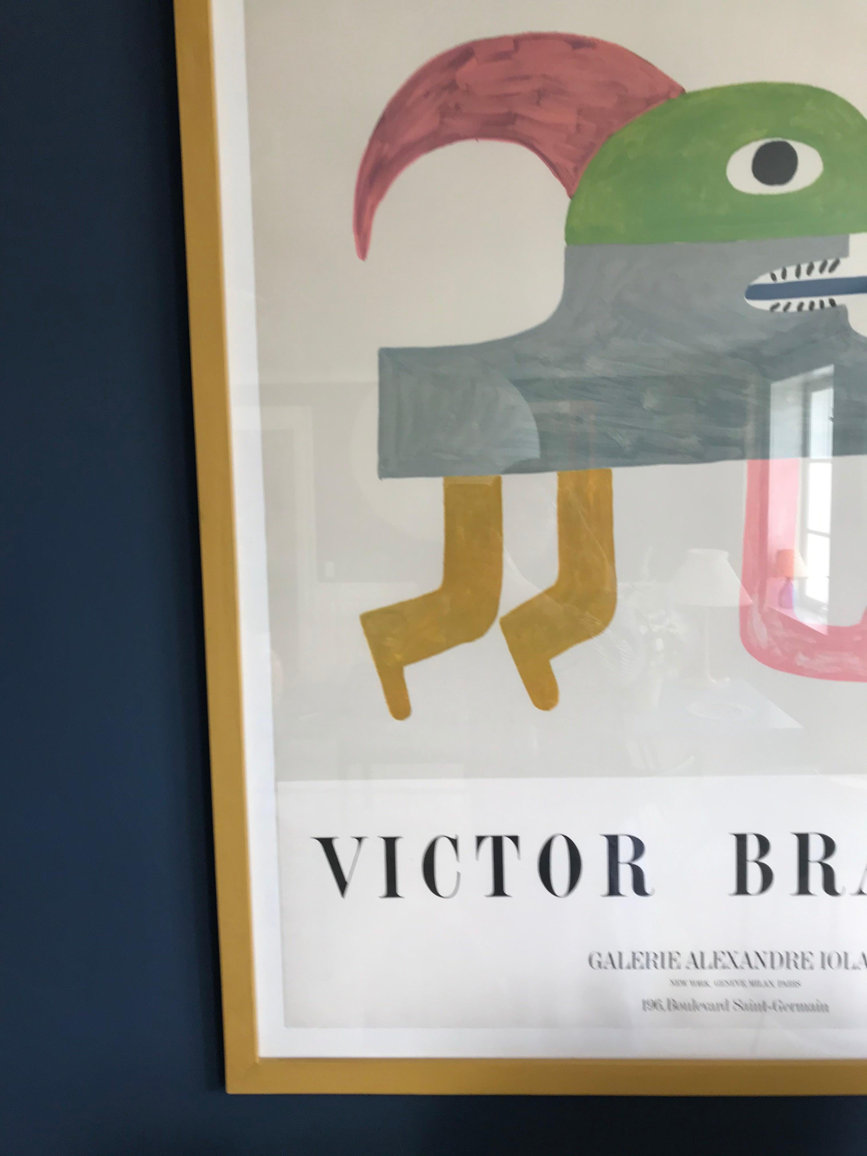 Late 20th Century Vintage Victor Brauner Exhibition Poster At Galerie Alexandre Iolas, France 1970