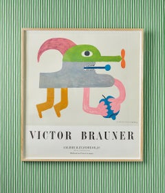 Vintage Victor Brauner Galerie Alexandre Iolas Exhibition Poster, France, 1970