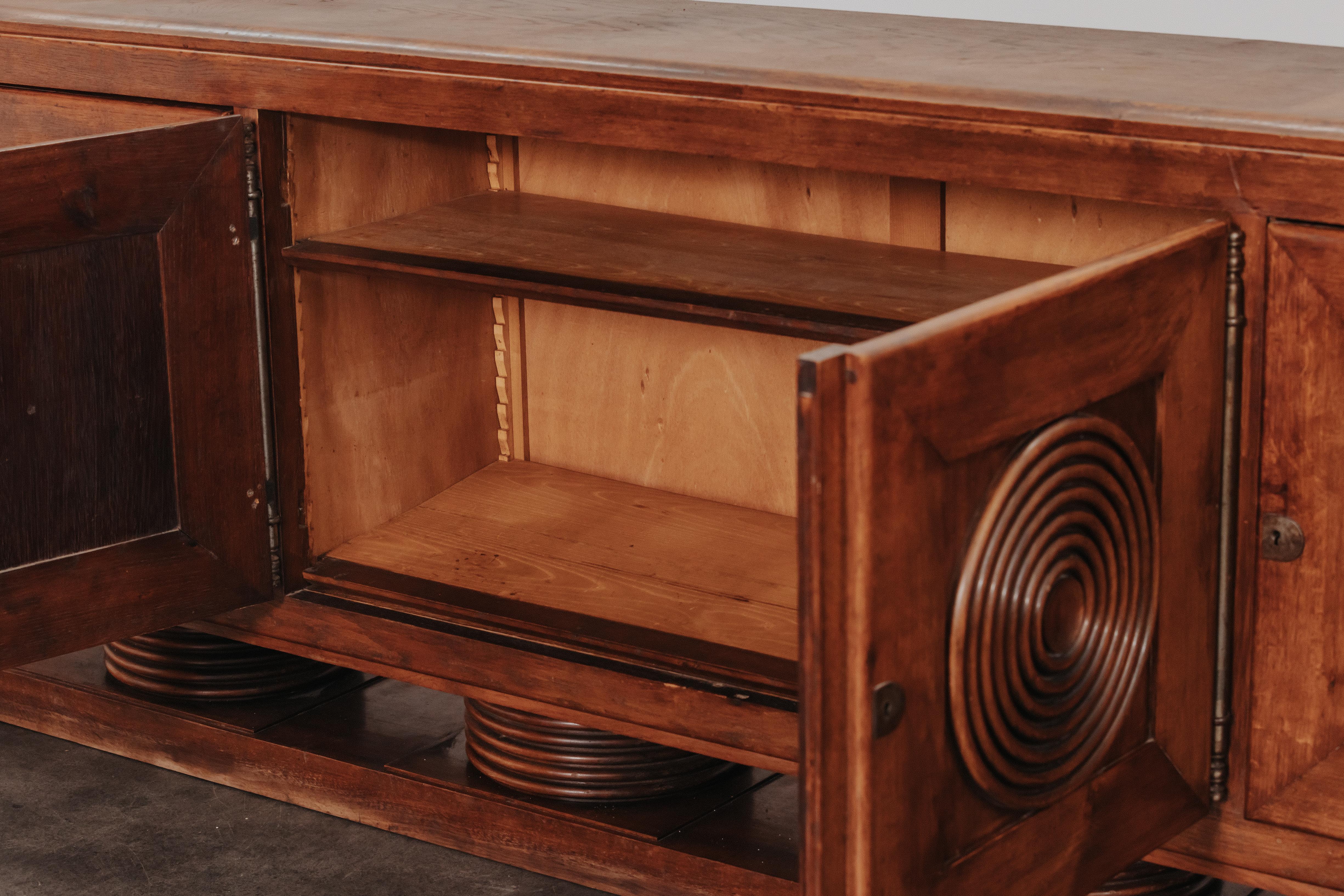 Vintage Victor Courtray Sideboard From France, Circa 1940 In Good Condition In Nashville, TN