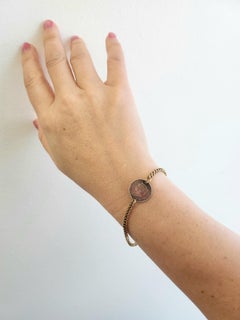 Vintage Victoria the Great Canadian Coin Charm Bracelet 9K Yellow Gold