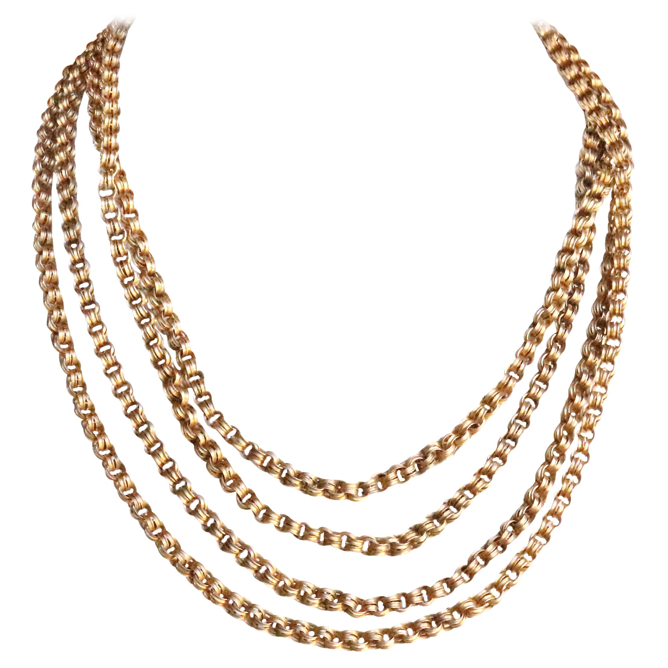 Antique Victorian 10 Karat Gold Necklace