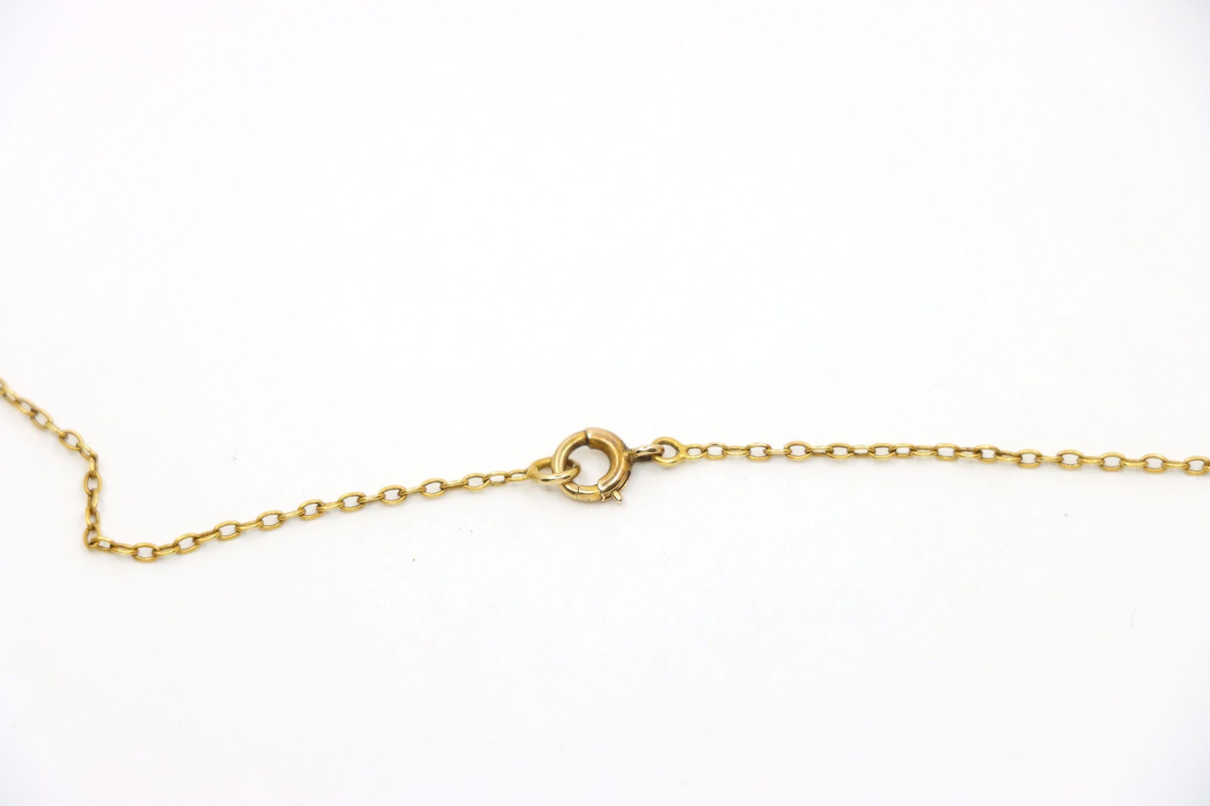 Vintage Victorian 14K Gold Amethyst Perlenkette im Angebot 2