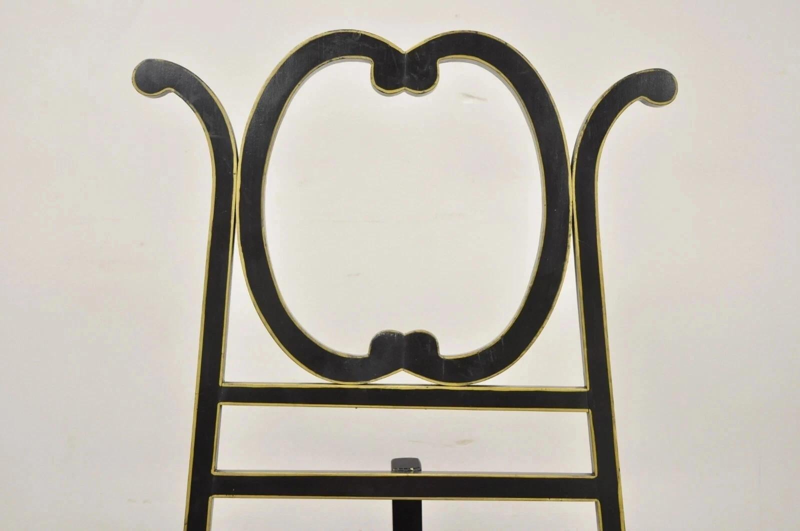 Caballete de pintura de estilo victoriano Aesthetic Movement negro ebonizado Victoriano en venta