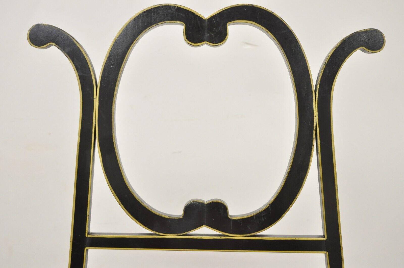 Peinture d'art vintage de chevalet noir ébénisé de style mouvement esthétique victorien Bon état - En vente à Philadelphia, PA
