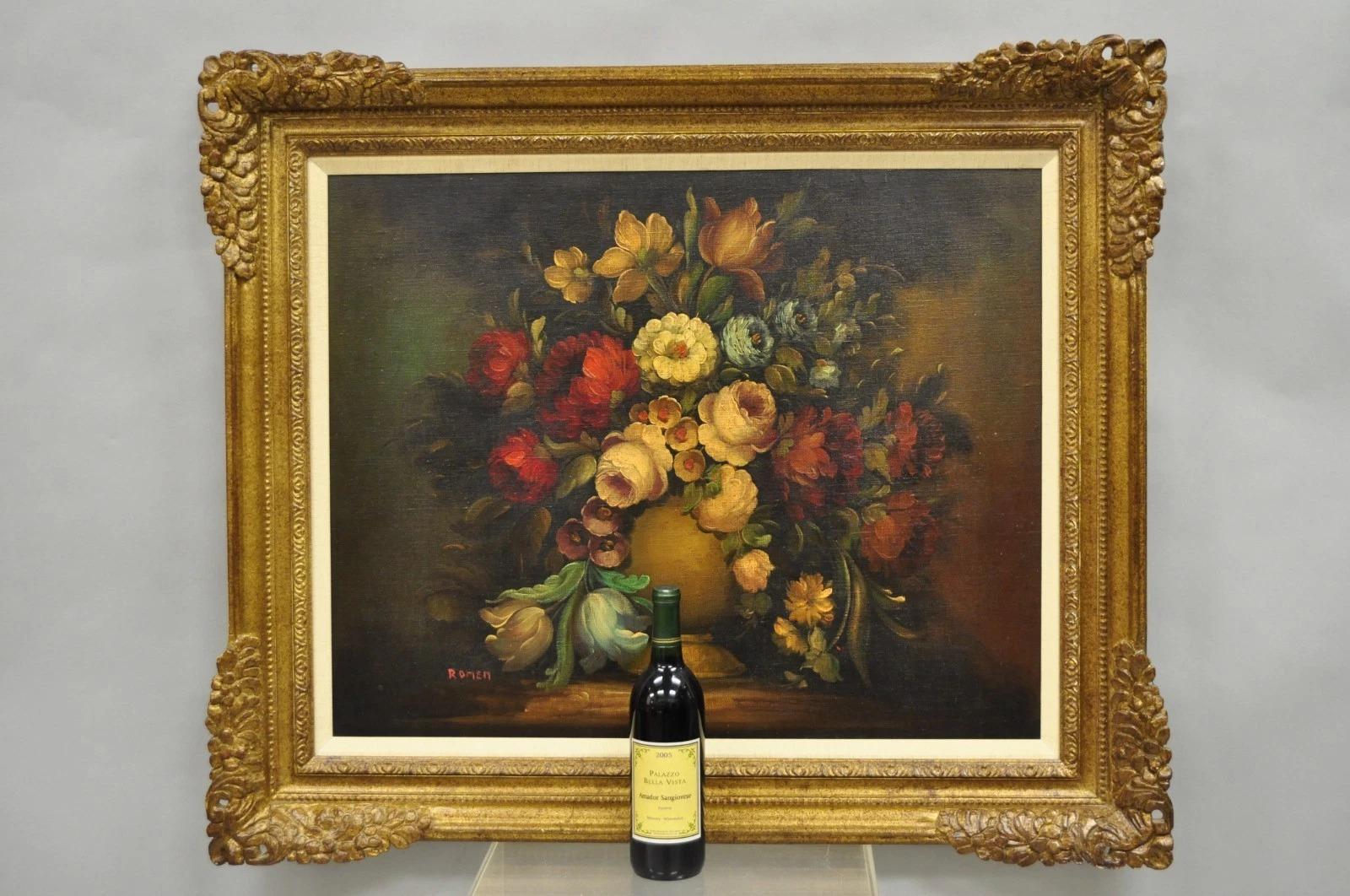 Vintage Victorian Blumenstrauß Stillleben 