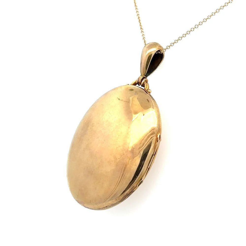 Women's Vintage Gold and Seed Pearl Victorian Antique Locket Pendant Necklace For Sale