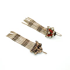Vintage Victorian Inspired Tassel Earrings 1970s