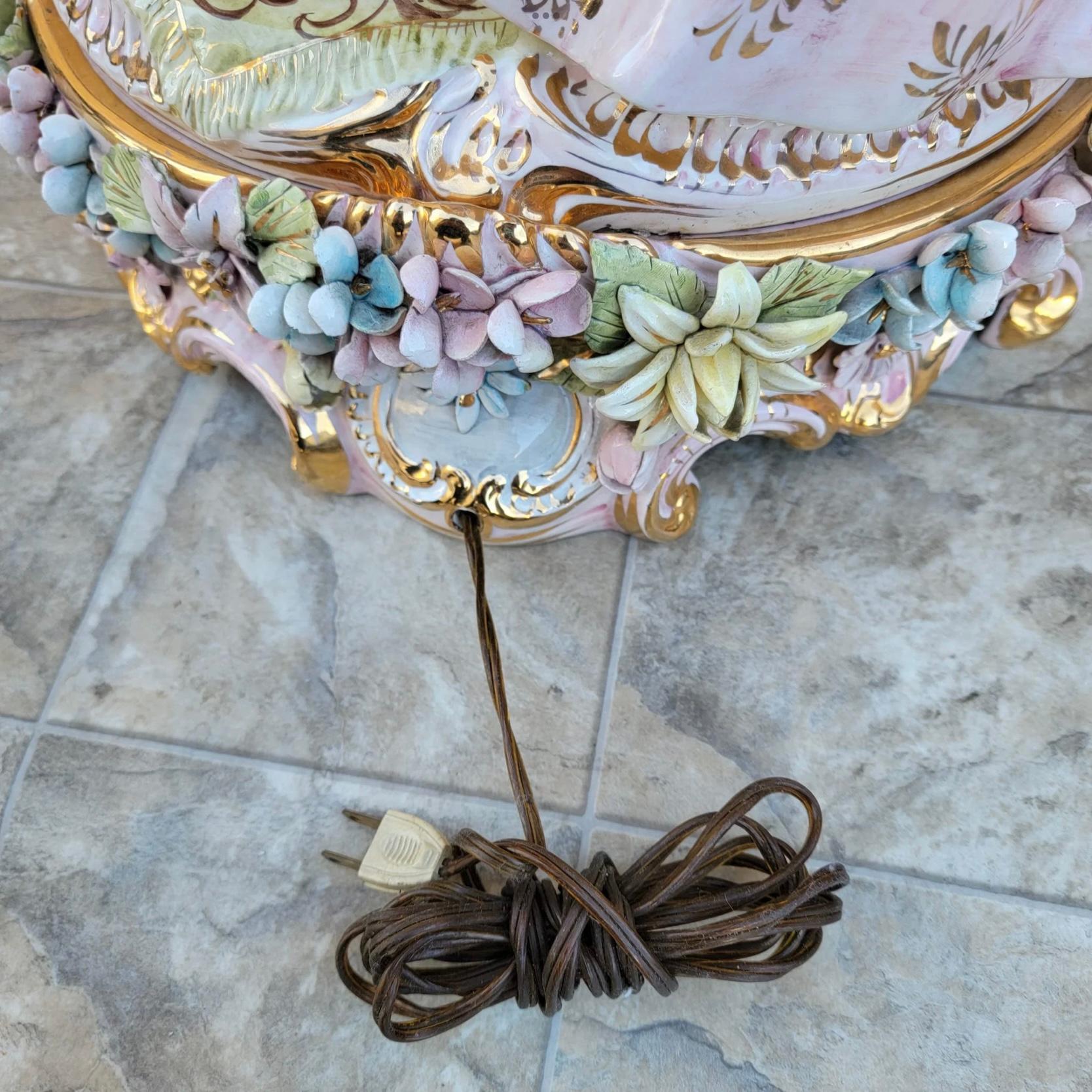capodimonte lamps vintage
