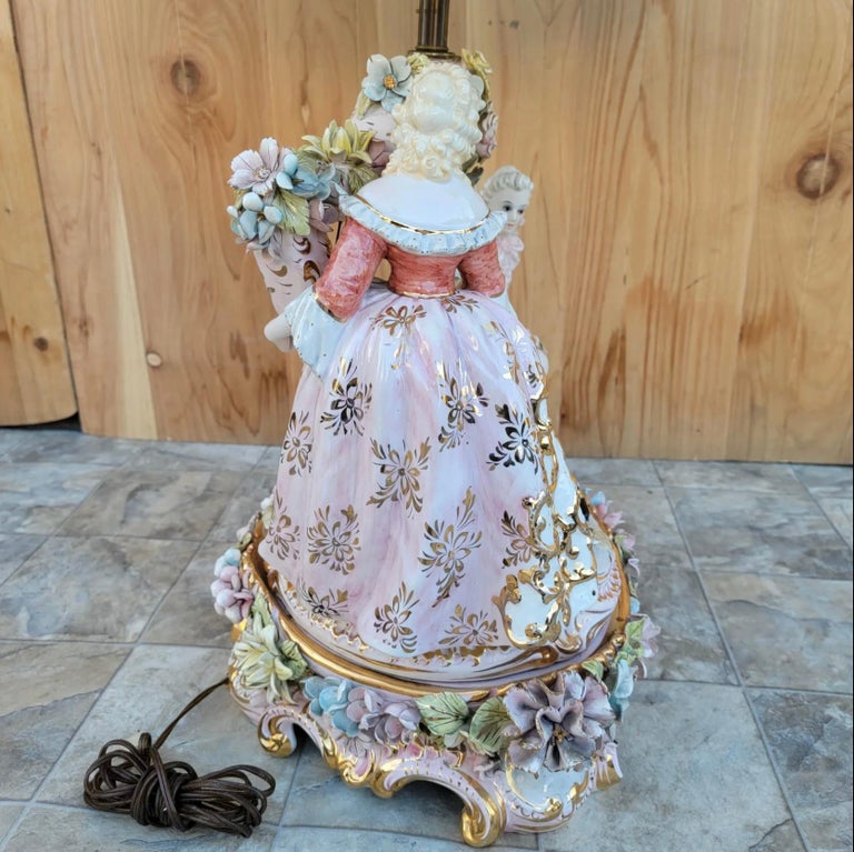 Vintage capodimonte figurine lamps 2025