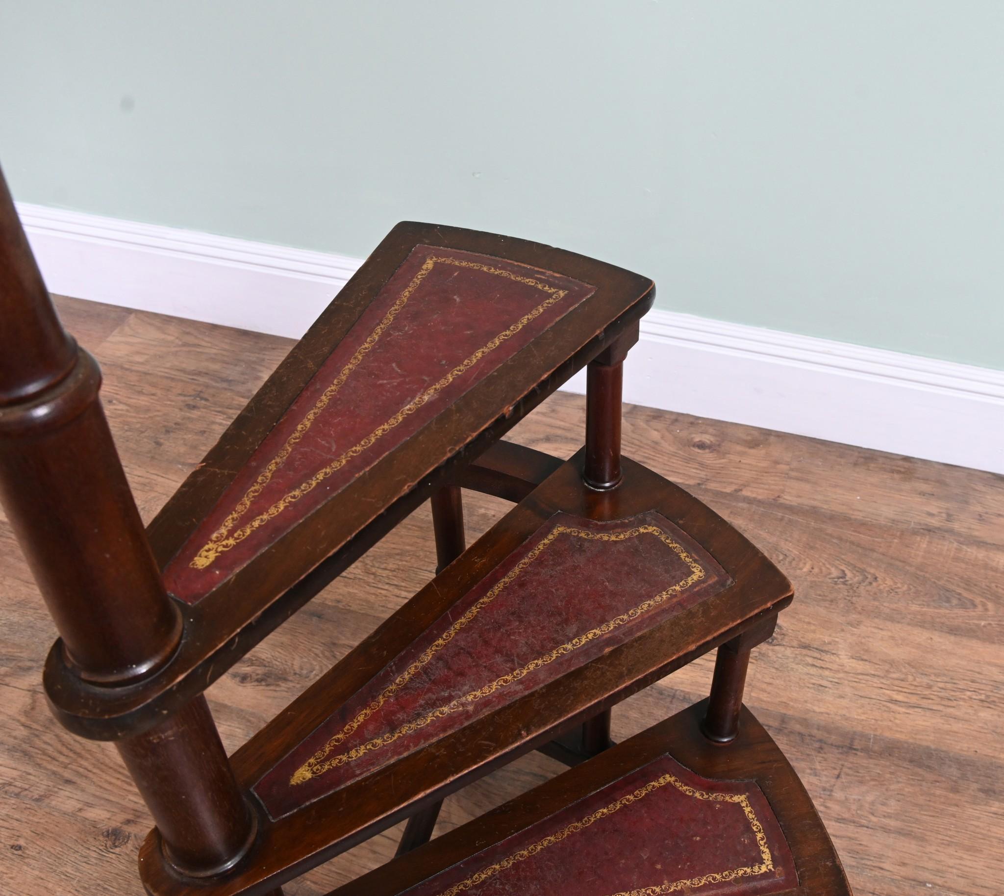 You are viewing a classic Victorian library step
Set of 4 tier library steps mahogany
Inset leather steps
Offered in great shape ready for home use right away
We ship to every corner of the planet - please get in touch for a shipping quote