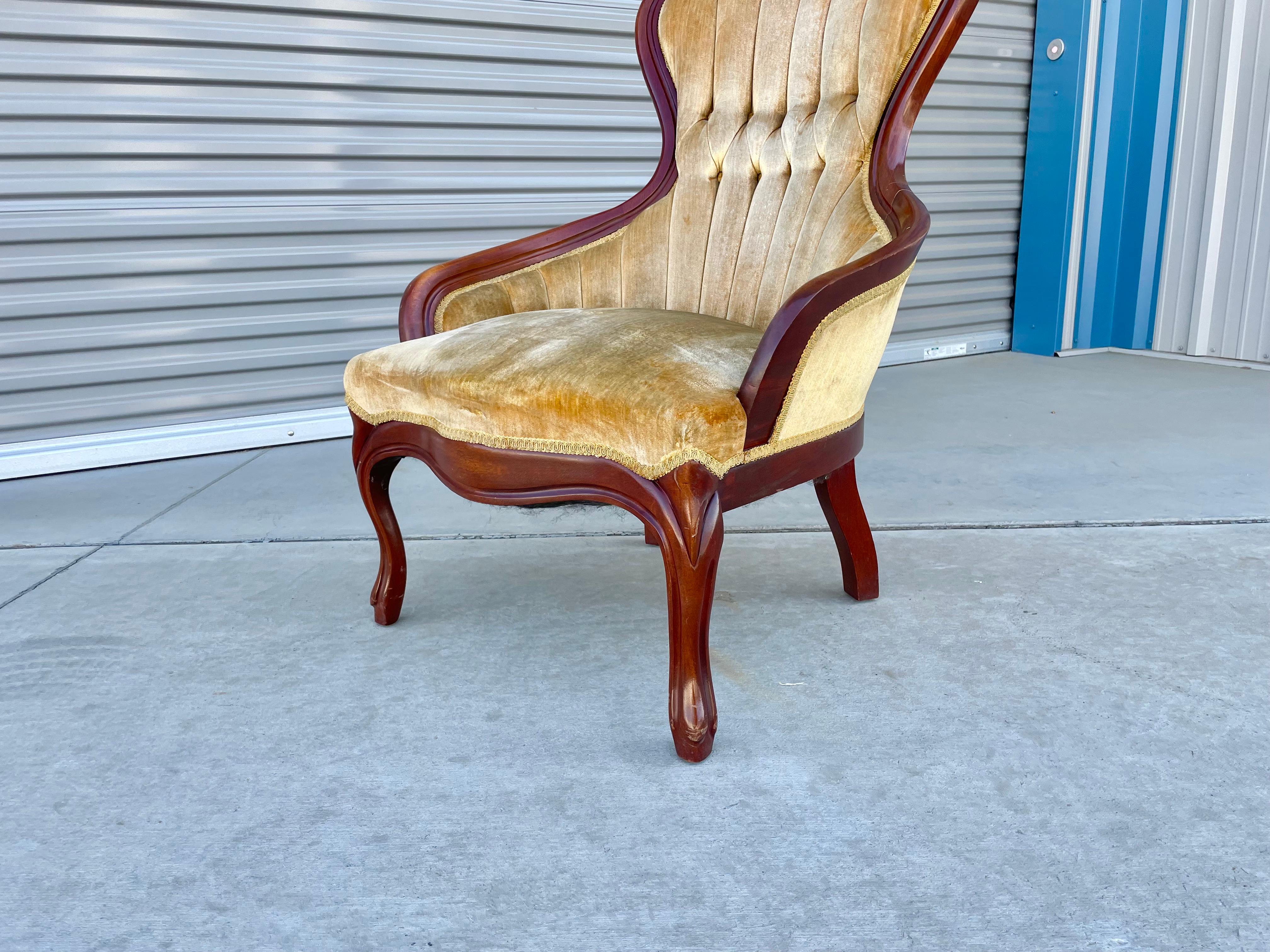 Vintage Victorian Lounge Chairs Styled After Kimball 1
