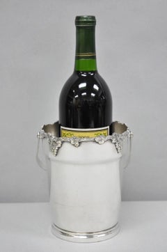 Vintage Victorian Prata 90 Silver Plated Small Bar Champagne Ice Bucket w Handle