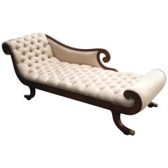 Antique Victorian Récamier Daybed Right Facing Arm