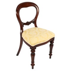 Vintage Victorian Revival Balloon Back Desk Chair 20th C