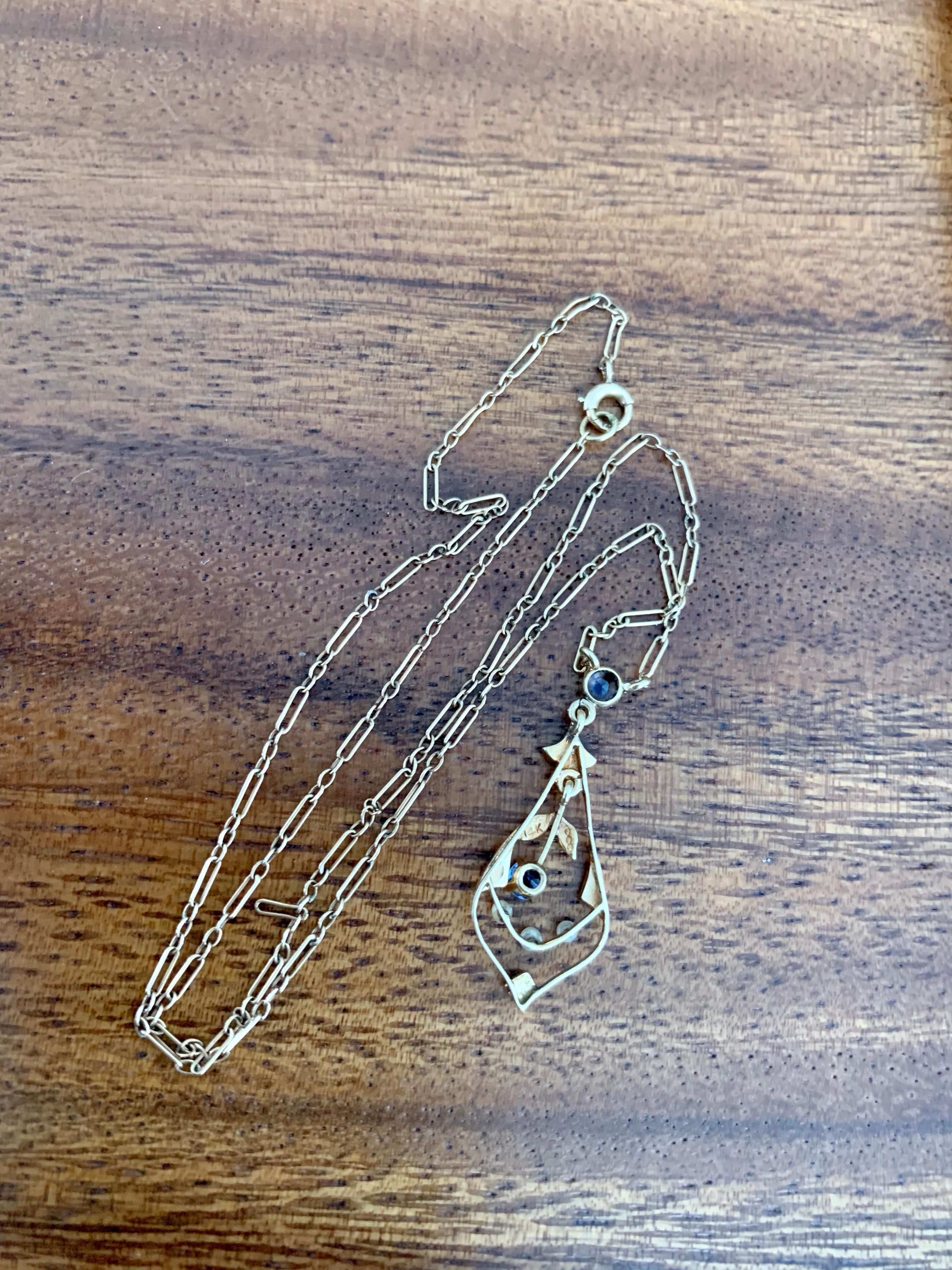 victorian lavalier necklace