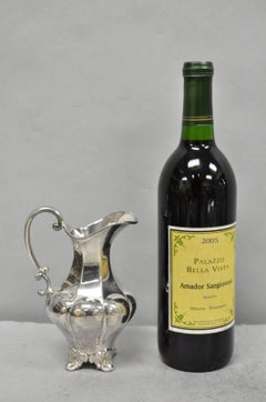 Vintage Victorian Silver Plated Bulbous Footed Tee Kaffee Creamer Pot