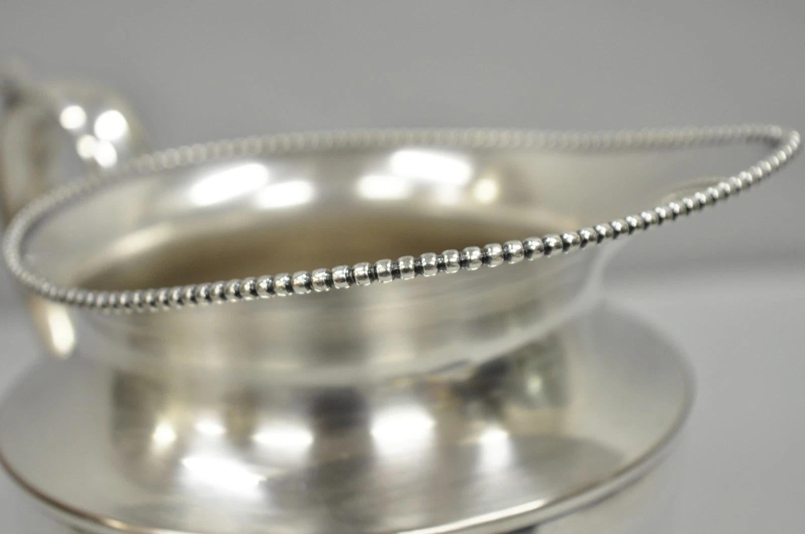 Vintage Victorian Silver Plated Bulbous Footed Water Pitcher w/ Handle by HS (20. Jahrhundert) im Angebot