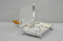 Vintage Victorian Silver Plated Crumb Catcher Table Butler by SF Co