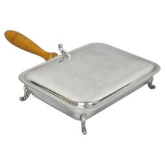 Vintage Victorian Silver Plated Crumb Catcher Table Butler by SF Co