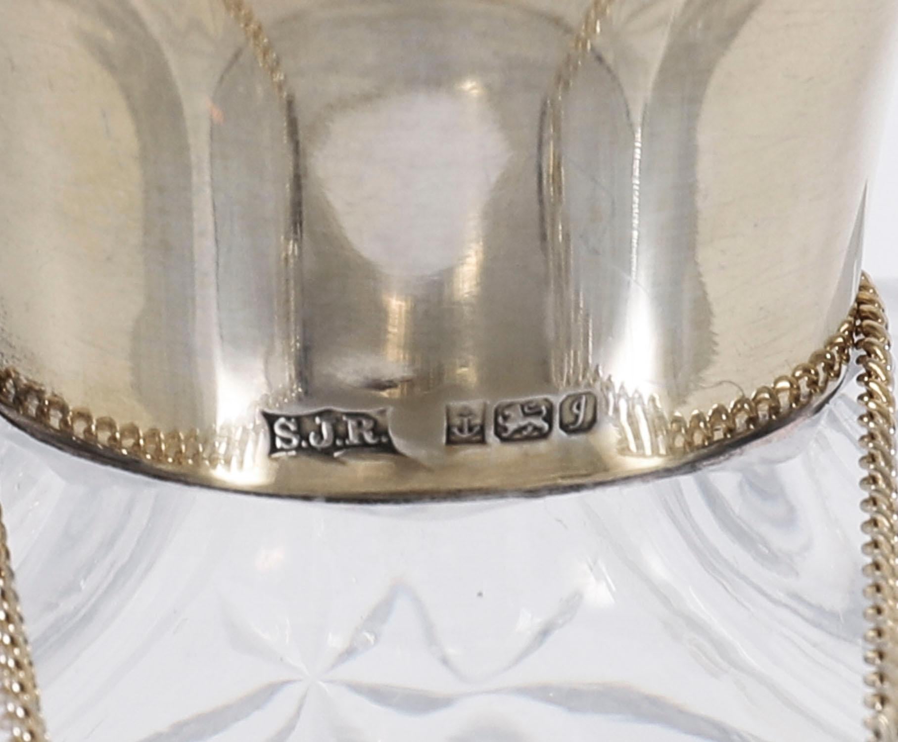 Vintage Victorian Silver Plated Tantalus SJ Rose & Son 20th Century For Sale 12