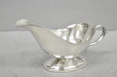 Vintage Victorian Silver Plated Trophy Cup Sauce Gravy Boat with Handle