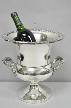 Vintage Victorian Silver Plated Trophy Cup Urn Champagne Chiller Bar Ice Bucket