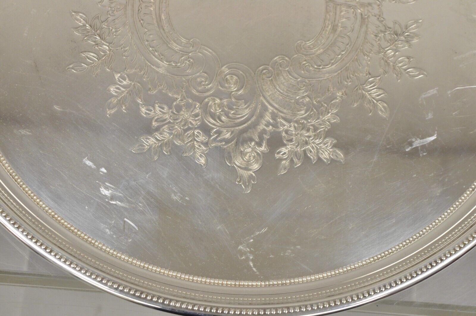 Silver Plate Vintage Victorian Style 17.5