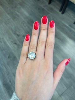 Vintage Victorian Style Approximate 7.50 Carat Rose Cut Diamond Ring