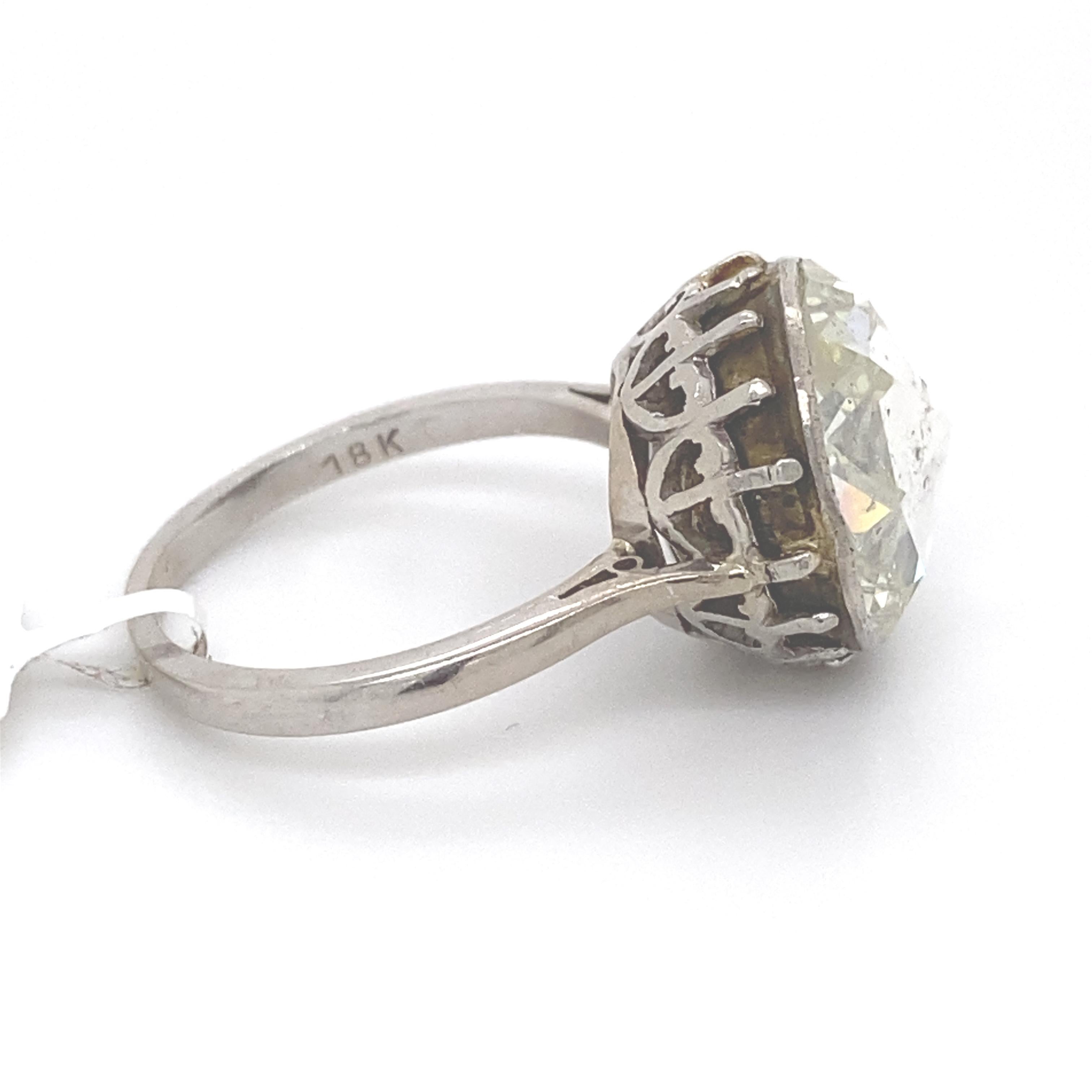 rose cut antique diamond ring