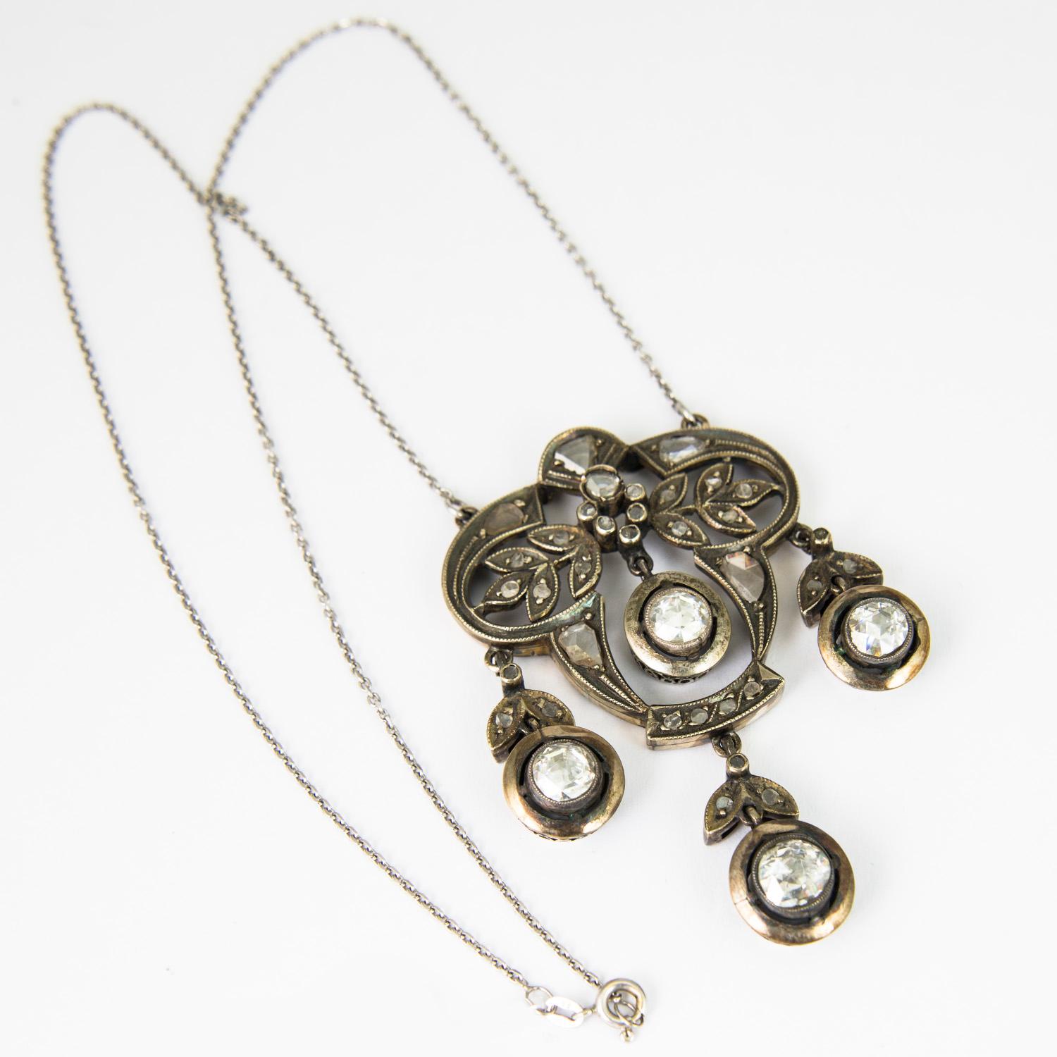 vintage drop necklace