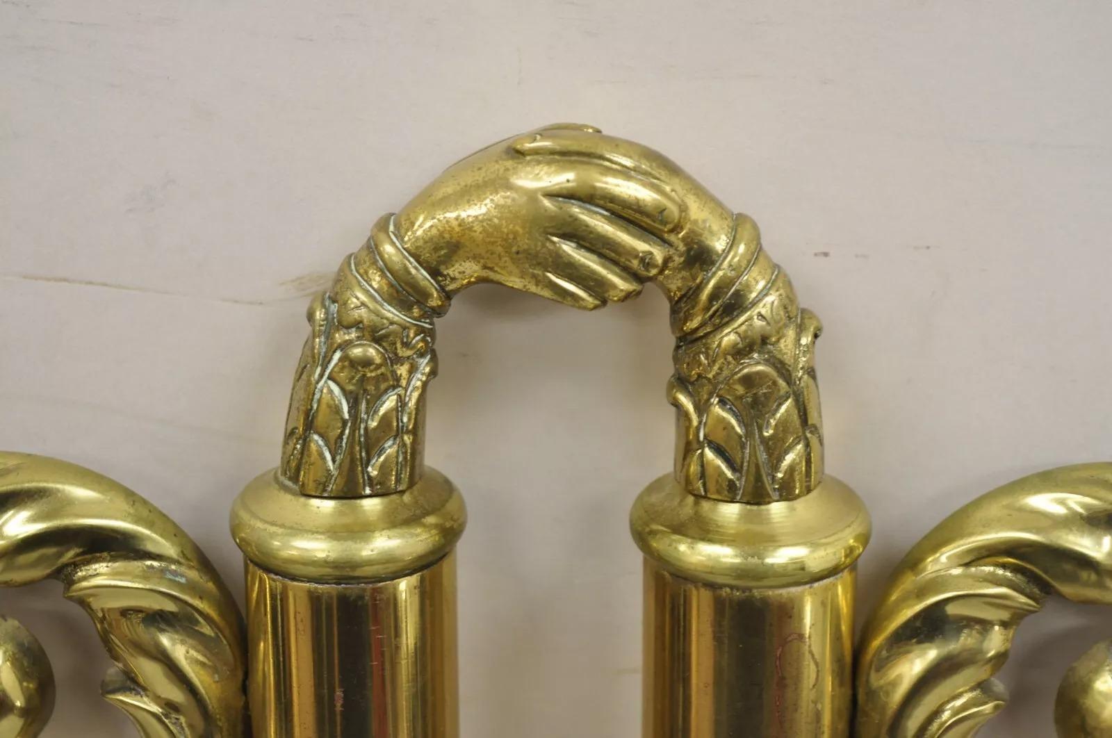 Vintage Victorian Style Brass Scrolling 