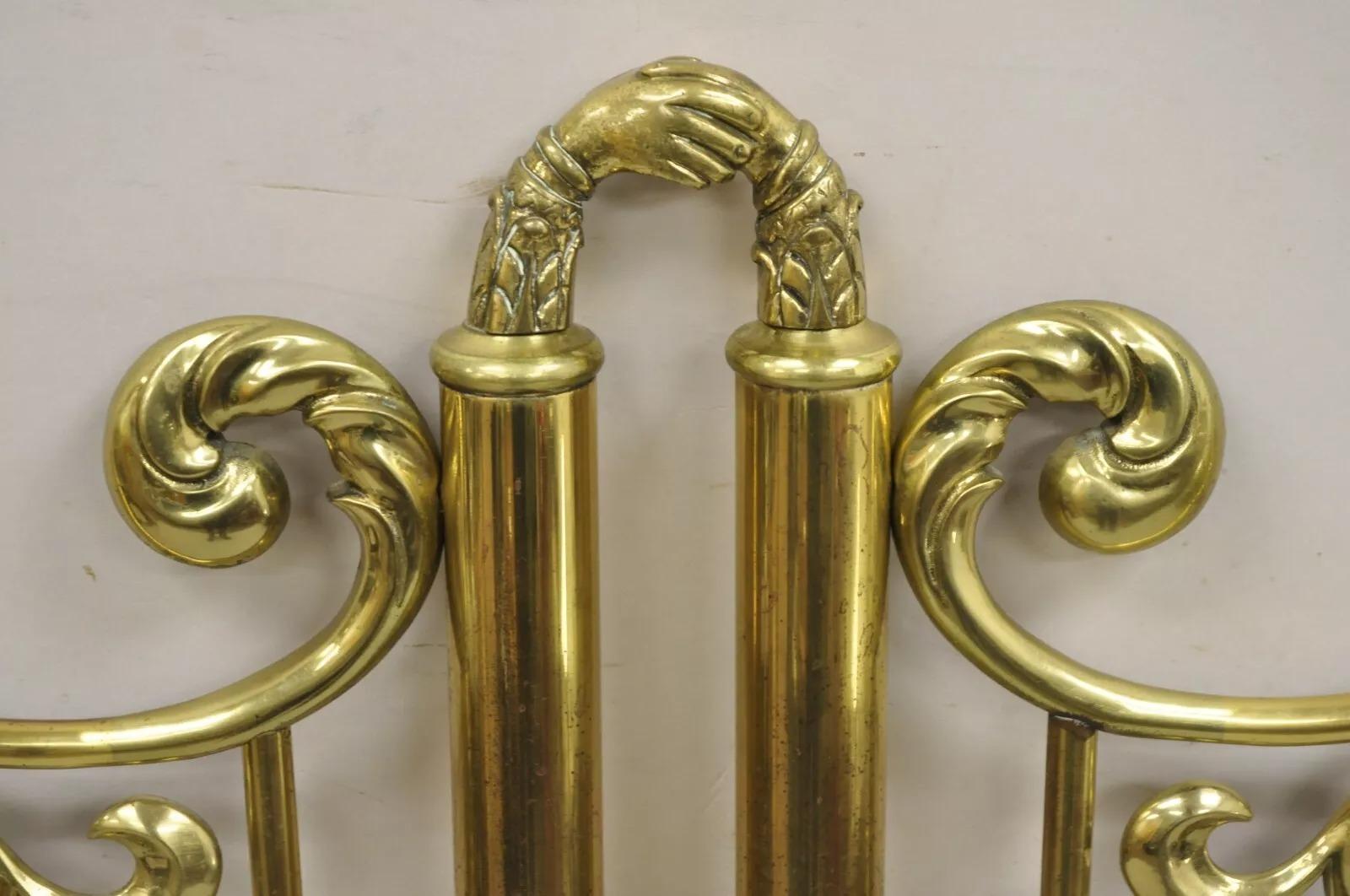 Vintage Victorian Style Solid Brass Scrolling 