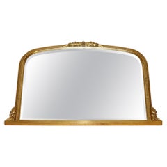 Miroir mural surmoulé doré d
époque victorienne