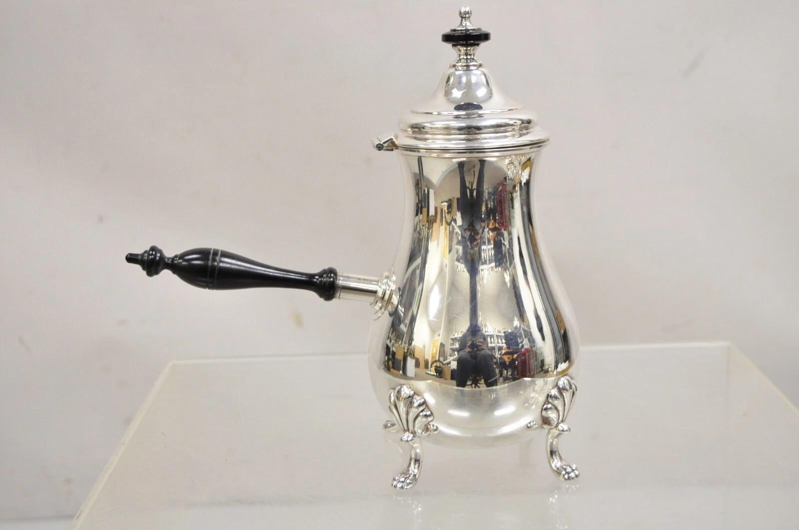 Cuillère à café vintage de style victorien en métal argenté avec poignée par Crescent en vente 3