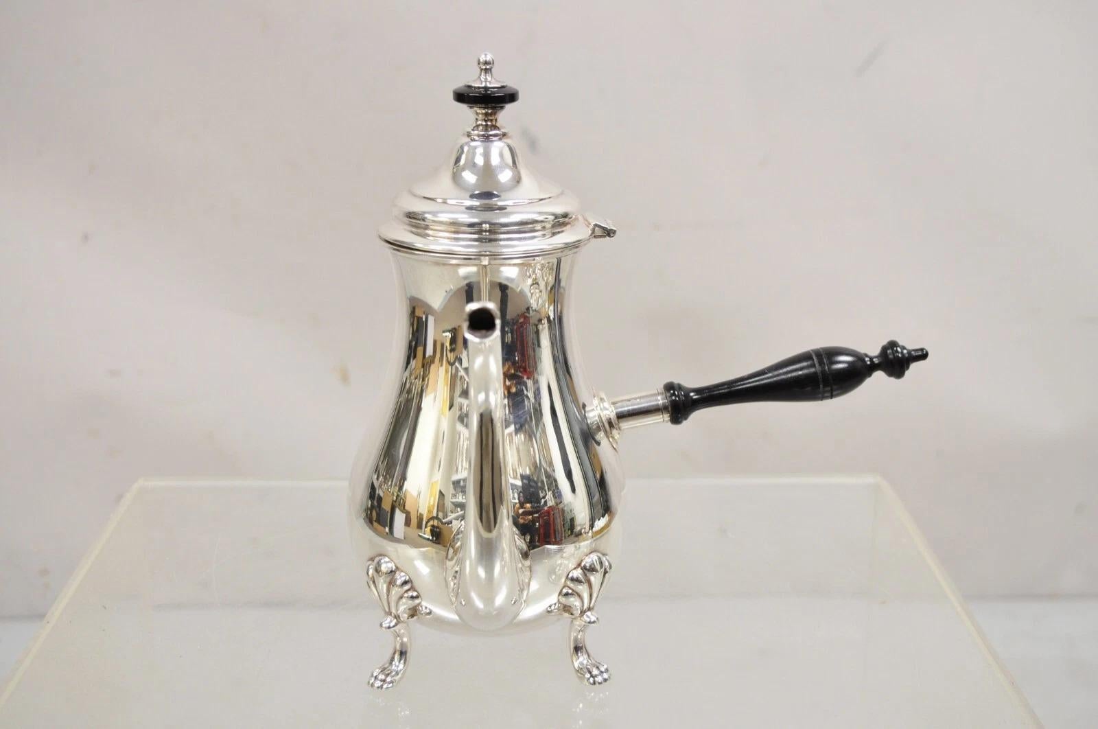 Vintage Victorian Style Silver Plated Coffee Pot Spout w/ Handle By Crescent. Circa Mid 20th Century. Dimensions : 9,5