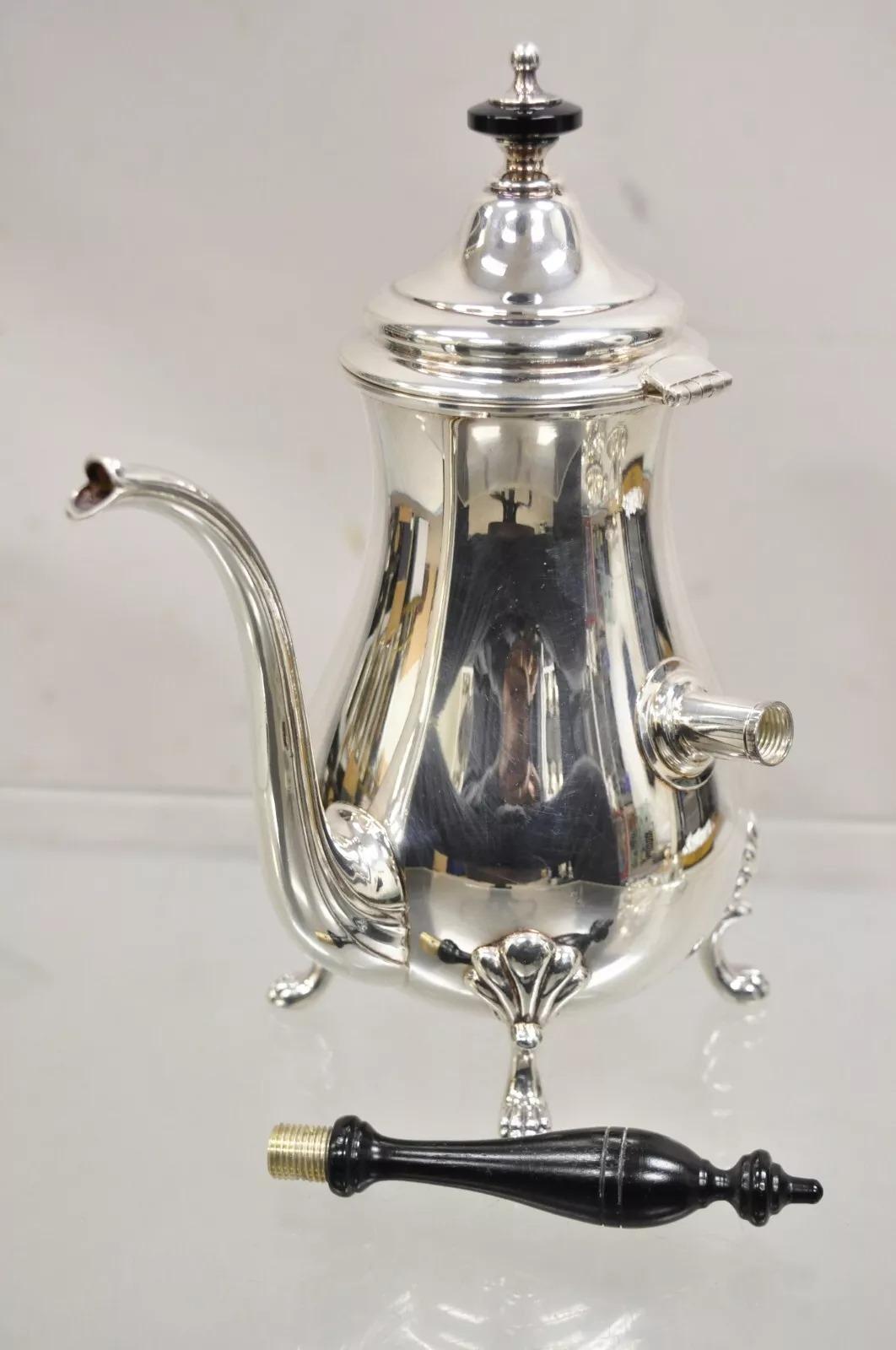 Cuillère à café vintage de style victorien en métal argenté avec poignée par Crescent en vente 2