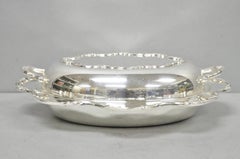 Vintage Victorian Style Silver Plated Covered Vegetable Serving Dish Platter