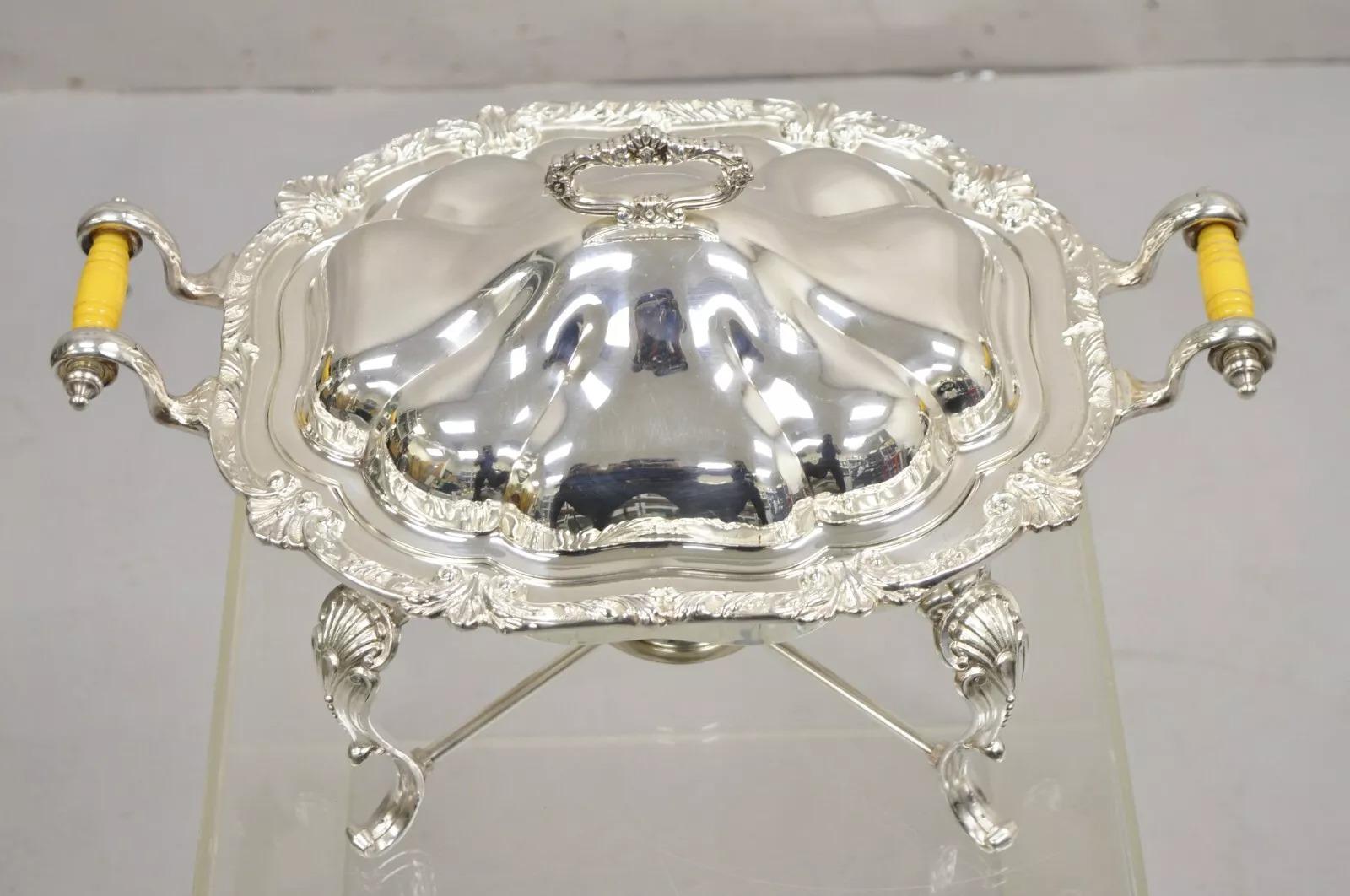 Vieux buffet anglais de style victorien plaqué argent en vente 5