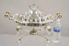 Vintage viktorianischen Stil versilbert Englisch Warmer Buffet Chaffing Dish