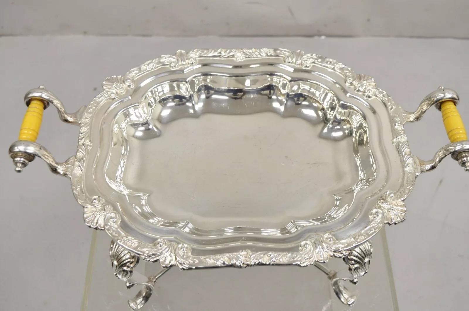 Plaqué argent Vieux buffet anglais de style victorien plaqué argent en vente