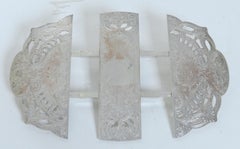 Vintage Victorian Style Silver Plated Footed, Expanding Hot Plate/Trivet