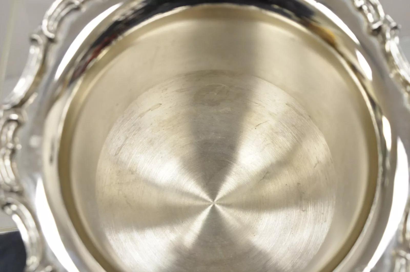 Vintage Victorian Style Silver Plated Trophy Cup Champagne Chiller Ice Bucket For Sale 2
