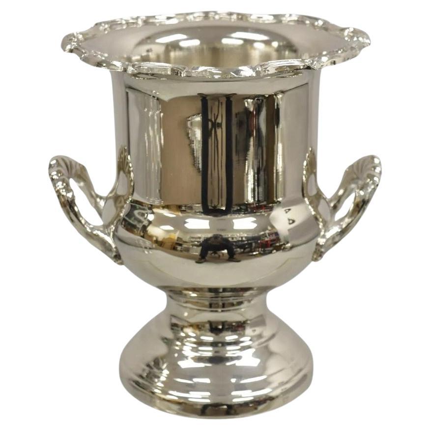 Vintage Victorian Style Silver Plated Trophy Cup Champagne Chiller Ice Bucket