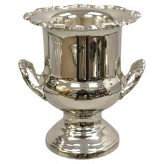 Retro Victorian Style Silver Plated Trophy Cup Champagne Chiller Ice Bucket