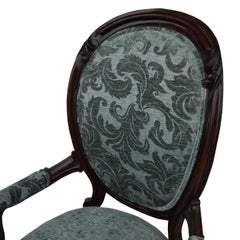 Vintage Victorian Style Spoon Back Lounge Chair