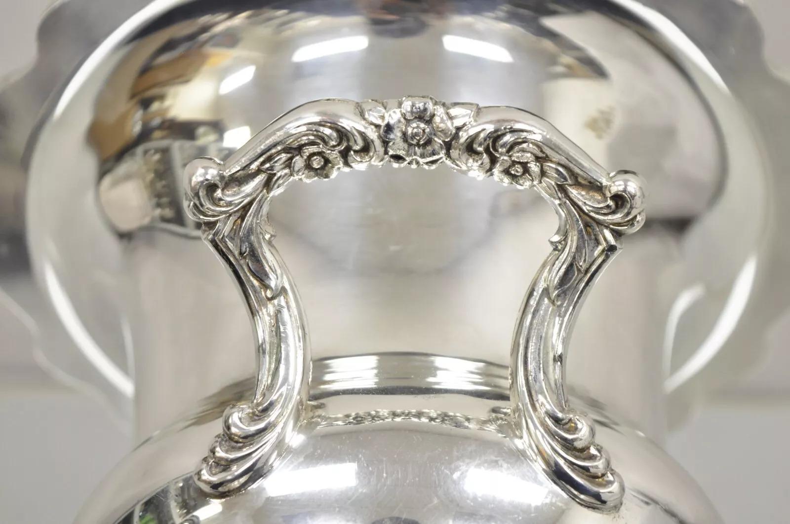 Vintage viktorianischen Stil groß geriffelte Trophäe Cup Champagner Chiller Eiskübel (Viktorianisch) im Angebot